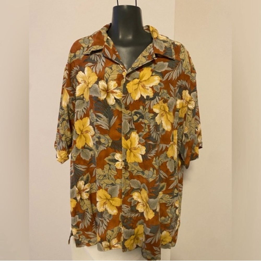 Bill Blass Large/ Hawaii shirt/ 100% silk for Men